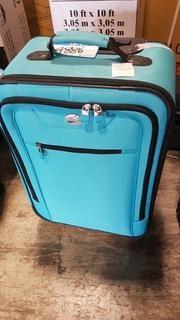 American Tourister Soft Sided Pull Along - Teal Color 19" Carry On 