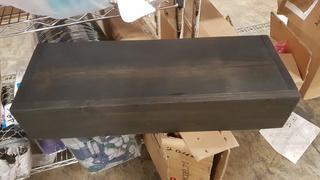 Rustic Wood Floating Shelf - Blk - 22"