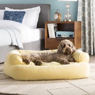 Archie & Oscar Christine Overstuffed Luxury Bolster (AOSC1323_30980091_30980090) - Yellow - Small