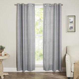 Sun Zero Winslow Solid Room Darkening Thermal Grommet Single Curtain Panel (SUNZ1015_14261054_14261055) - 40" x 63" - Brown