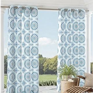 Parasol Cayman Geometric Room Darkening Grommet Single Curtain Panel (PAR1302_25685845_25685841) - Spice Color - 2 Sets - 52"x 84"
