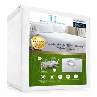 Home Fashion Designs Aleena Deep Pocket Fitted Hypoallergenic Waterproof Mattress Protector (HFAS1211_18960439) - Queen