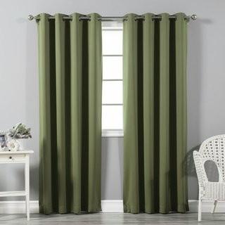 Best Home Fashion, Inc. Solid Blackout Thermal Grommet Curtain Panels (BEHF1739_24185899_24185906) - 52" x 72" - Blk