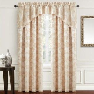 Croscill Home Fashions Adrianna Curtain Valance (ZM2699_17857101) - Sage & White / 2 pcs