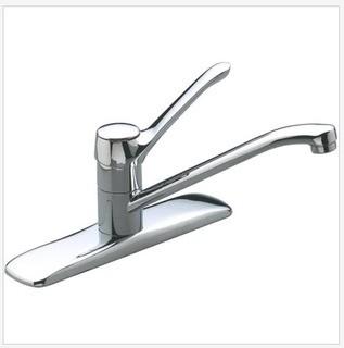 Polished Nickel - Lever Handle Kitchen Faucet - Chrome - (9-16)