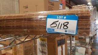 Sheer Brown Roman Shade  - 40" Wide