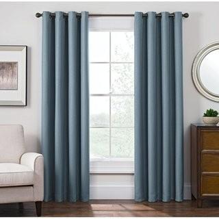 Style Domain Solid Blackout Grommet Single Curtain Panel (SYDM1003_18859967_18859968) - Antique Satin Linen - 52" x 63"