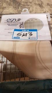 Sweet Home Collection Swirl Fabric Shower Curtain (SWET2277) - Cream