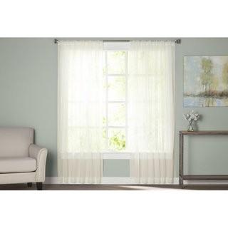 Wayfair Basics Wayfair Basics Solid Sheer Rod Pocket Curtain Panels (WFBS1832_23714577_23714570) - White - 104" x 84" - Pair