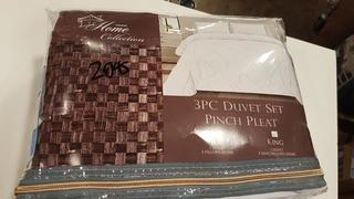 Sweet Home Collection Luxury 3 Piece Duvet Cover Set (SWET2070_18266337_18259677) - King - White