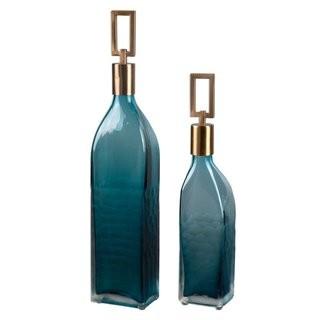 Brayden Studio 2 Piece Glass Bottle Vase Set (BRSD4204)