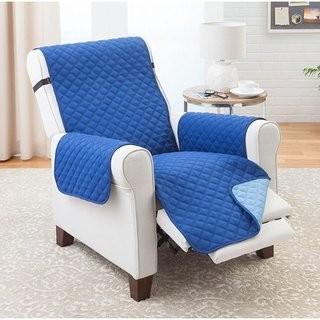 Winston Porter Reversible Recliner Slipcover (WNSP6526_27053455) - Navy