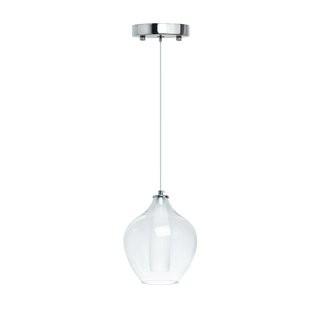 Orren Ellis Hollister Modern Glass Dual Tone 1-Light LED Mini Pendant (ORNE2852_23285278)