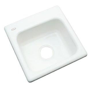 Solidcast Aspen 16 x 16" Bar Sink" (SLDC1011_18103184_18103202) - Peach - One Hole