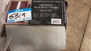 Maria's Collection - Grommet Panel - 52"x  84" - Silver - 6012 - 2 sets