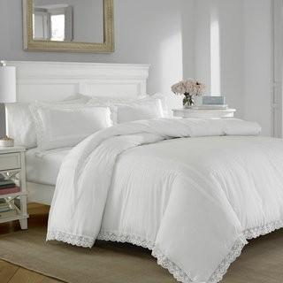 Laura Ashley Home Annabella 100% Cotton Reversible Duvet Set by Laura Ashley Home (LBA3790_21804995_27087335) - White - Full/Queen