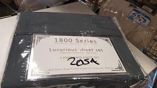 1800 Series - Premier Quality Sheet Set - Dk. Grey - Twin - 3pc - 108145