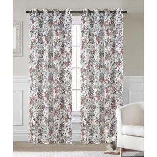 Urbanest Garden Nature/Floral Sheer Grommet Curtain Panels (UBNT1149_18769305) - 2 Sets - 54" x 96
