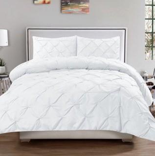 Sweet Home Collection Luxury 3 Piece Duvet Cover Set (SWET2070_18266338_18259677) - White - King