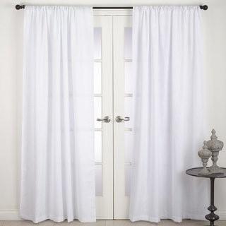 Ophelia & Co. Nali Curtain Solid Semi-Sheer Rod Pocket Single Curtain Panel (OPCO4258_23265414_23265410) - 54" x 96" - Taupe