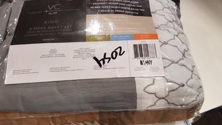 VCNY King 3pcs Duvet Set - Marion - Grey
