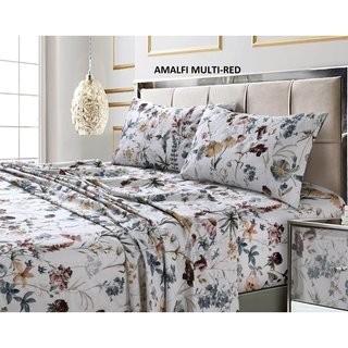 Darby Home Co Fegan 300 Thread Count 100% Cotton Sheet Set (SBTU1064_29691296_29691297) - Twin - Multi Red