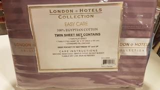 Alcott Hill Sheldrake 600 Thread Count 100% Cotton Sheet Set (ACOT7450_22393450_22393455) - Twin - Lt. Purple