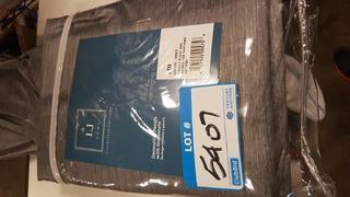 LJ Home Decorative Panels w Grommets 2 Pinch Pleats & Hidden Tabs - 2 pcs / 30x95" / Grey