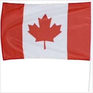 Lot 25 - 30" x60" Canadian Flags with Pole - (9-54).