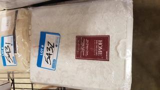 Home Decorative Collection 84" Drapery Panel - White Lace / Sheer / Rod Pocket / 2 pcs