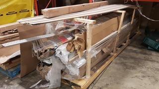 Lot Vinyl Siding - 0.5-inch x 10 ft. 1.38-inch Undersill Siding Trim in Sand Beige and Tan, 0.625-inch x 12 ft. 7.63-inch J-Channel Siding Trim in Slate Grey, 1.8-inch x 12 ft. 7.5-inch Vinyl F-Channel Siding in White, 3.38-inch x 10 ft. 1.5-inch Starter Strip Siding in White, Cedar Creek 10.63-inch x 12 ft. 7.5-inch Double 4-inch Dutch Lap Siding in Sand Beige (24-Pack)