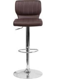 Wade Logan Aristocles Adjustable Height Swivel Bar Stool (WLGN4341_20132235) - Dk Burgundy