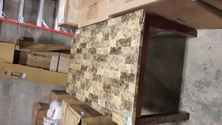 Coaster Dining Table - 34" x 38" - Cherry Legs w/ Lacquered finish Top