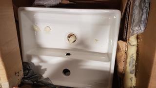 White Porcelain Sink - 