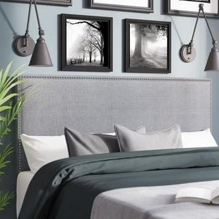 Zipcode Design Mannion Upholstered Panel Headboard (ZIPC1765_15231695) - Full/Queen Grey