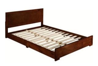 Camden Isle Oxford Platform Bed Walnut - 112530 - King