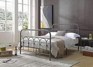 Hodedah - Full Bed - HI-930-Full - Blk/Silver