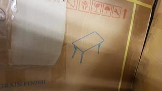 New Spec - White/Wood Grain - Table - 425015