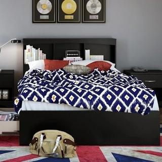 South Shore Step One Mate's Bed with Drawers and Bookcase Headboard Set (TH4188_15287669) - Full