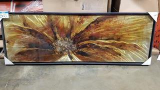 Rusty Explosion - 21" x 60" - Frame has crack