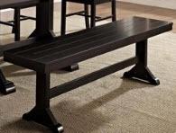 Walker Edison - Millwright Wood - Dining Bench - Blk - DBW1BL