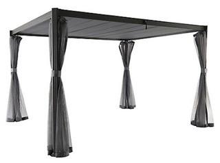 Hampton Bay Coronado Gazebo (1001073620) - Dark Grey Finish 