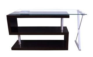 ACME Furniture Buck High Gloss Convertible S-Shape Writing Desk (CMU2030_20183134) - White