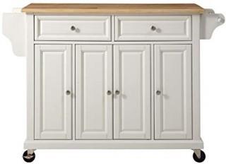 Crosley CF0301-GG Kitchen Island Cart - White