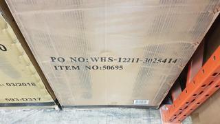 50695 SHANNON LARGE GEOMETRIC CABINET - Red