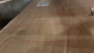 Walker Edison - AF36ALCTMGD - 36" Coffee Table with X/Base