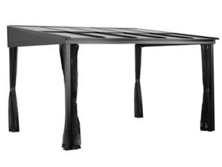 Sojag Pompano 10-ft x 10-ft Wall-Mounted Sun Shelter with Netting - 2 Boxes