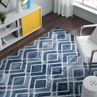 Zipcode Design Roma Nova Blue Area Rug (ZPCD3989_23587130) - 2'2" x 3'