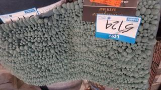 Metaphor -Shag  Bathmat - 20" x 32" - Aqua - 