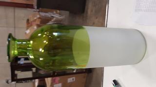 Lot 12 - 3.5" x 10.5" Green Glass Bottles - (CB10-115)